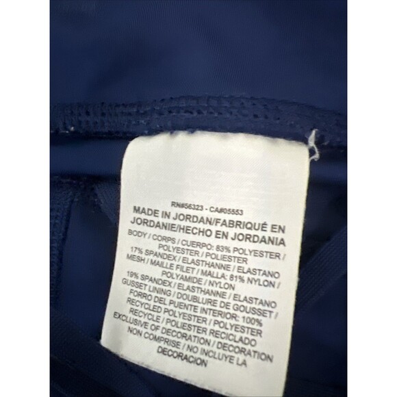 Nike Womens Leggings Medium Blue Dri-Fit Activewear Gym Run Lift Drawstrings - Picture 4 of 10